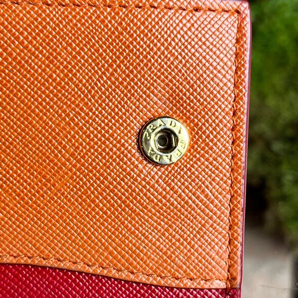 PRADA Wave Saffiano Leather Continental Wallet - Picture 12 of 15